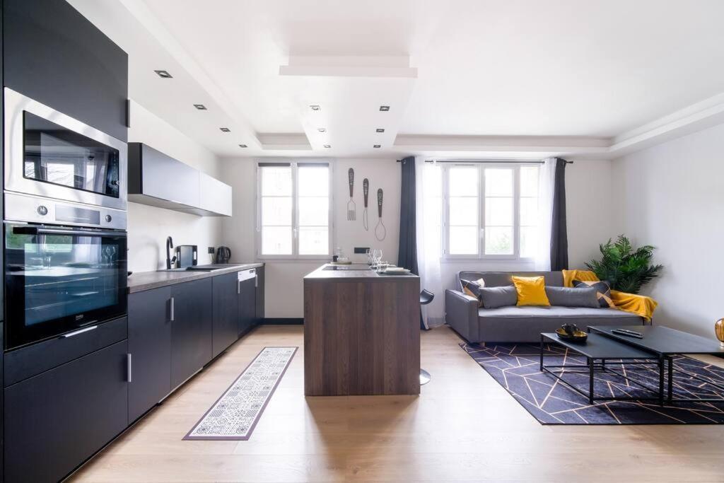 Le Black & White - 10 Min Orly, 3 Min Gare Juvisy Appartement Athis-Mons Buitenkant foto